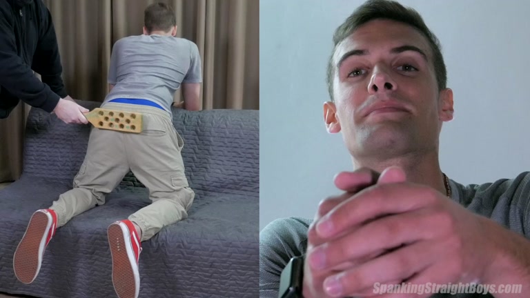 Muscular Straight Boy Gets Ass Spanked for First Time