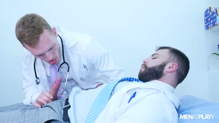 Doctor Trains His Intern Through Role-Playing Exercise