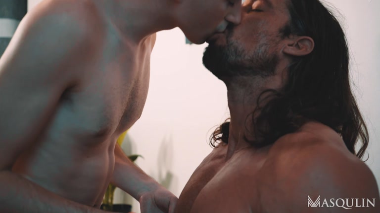 Ripped Long-Haired Hunk Fucks His Younger Ex-Lover