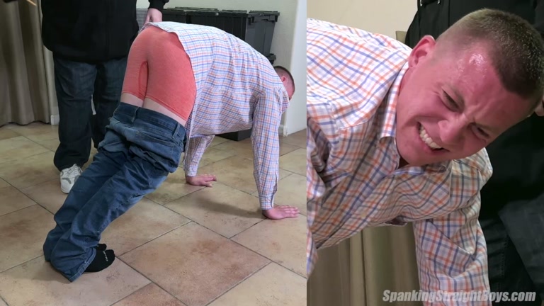 Spanker Breaks His Cane on Straight Boy's Ass