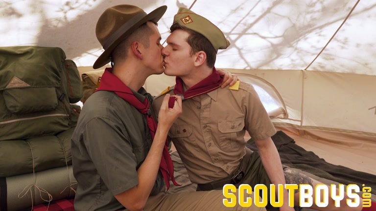 Scout Lad Savors the Flavor of Scoutmaster's Big Dick