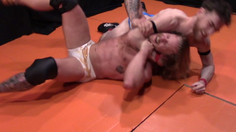 Long-Haired & Scruffy Wrestlers Fight on the Mats