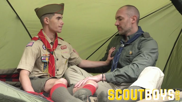 Scout Leader Stretches Scout's Virgin Hole