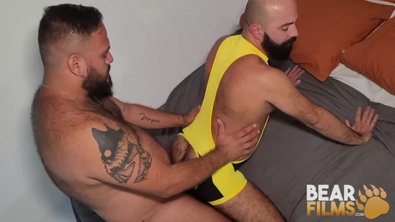 Bearded Daddy Breeds Latin Daddy's Bare Fuck Hole