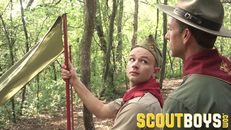 Scout Gets his Hole Pleasured with Leader's Big Cock