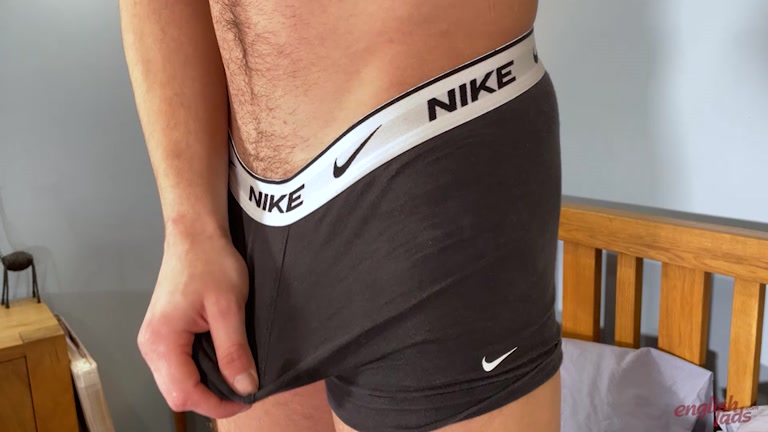 British Hottie Strips Down to Nike Boxer Briefs in First JO Video