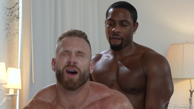 Sexy Black Stud Drills a Cum Load Out of Hot Blond Hunk