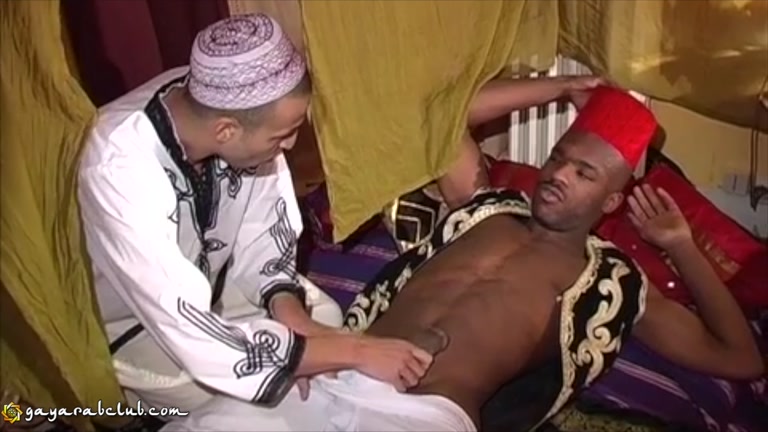 arab stud gorges on black stud's 9-inch cock