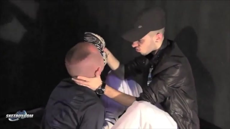 skinhead roughs up sneaker freak in locker room