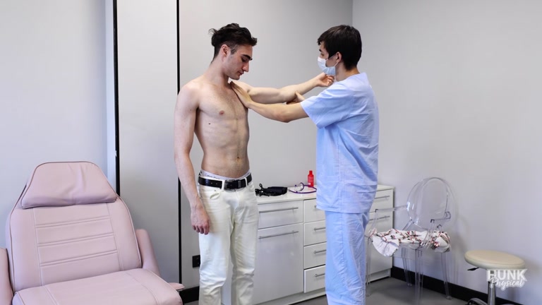 skinny young guy gets the full medical examination with all extras