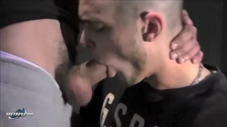 french skinhead sucks dick in locker room