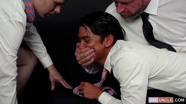 Cute Asian Twink Gets Fucked by 2 Horny Mormon Men