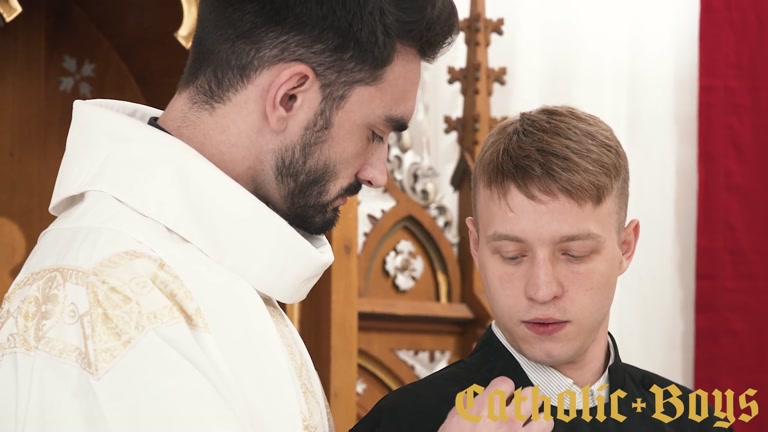 Priest Shows Altar Boy He Must Be Observant & Follow His Commands