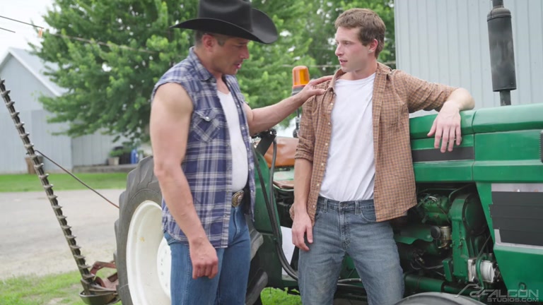 Young Farmer Needs to Pay for His Tractor Repair in Some Creative Way