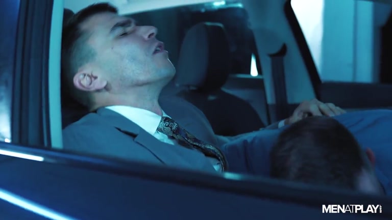 Executives Making Out & Sucking Dick in Front Seat of Car