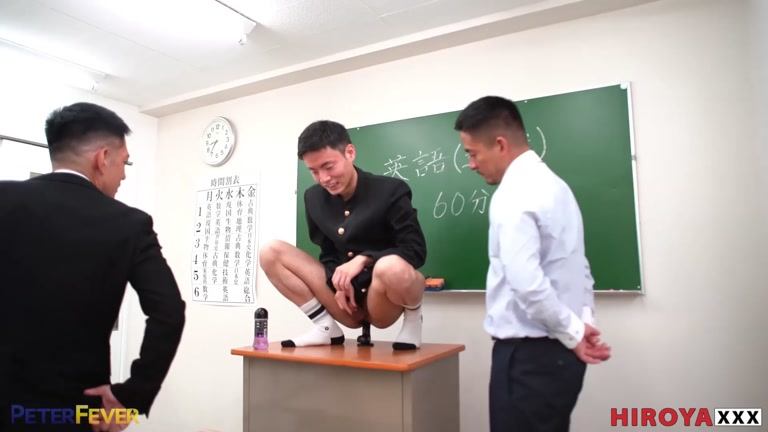 Men Make Japanese Student Sit on Dildo in Detention Hall
