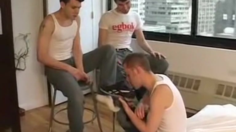 3 Friends in Jeans in Dirty Foot Worship Session