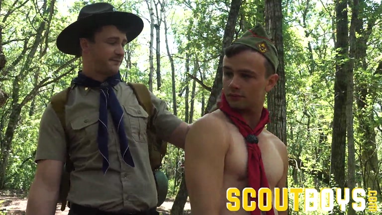 Young Scout Master & Scout Fuck on Outdoor Hike
