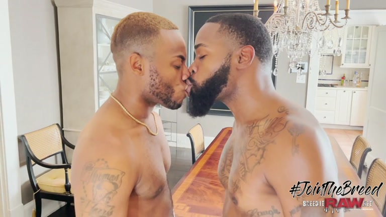 Black Black Studs Make Out with Sensual Kissing