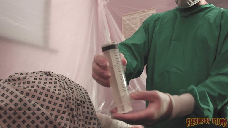 Psycho Doctor Milks Patient's Cock & Inseminates Him with His Own Sperm