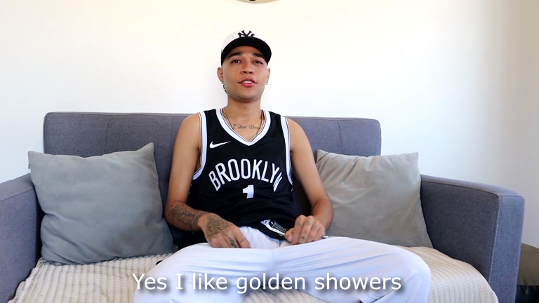 Latin Bad Boy Strokes his Very Long Uncut Dick