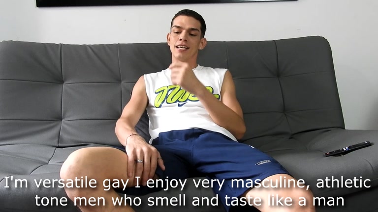 Lanky Chieseled Latino Fucks Couch with his Long Hard-on