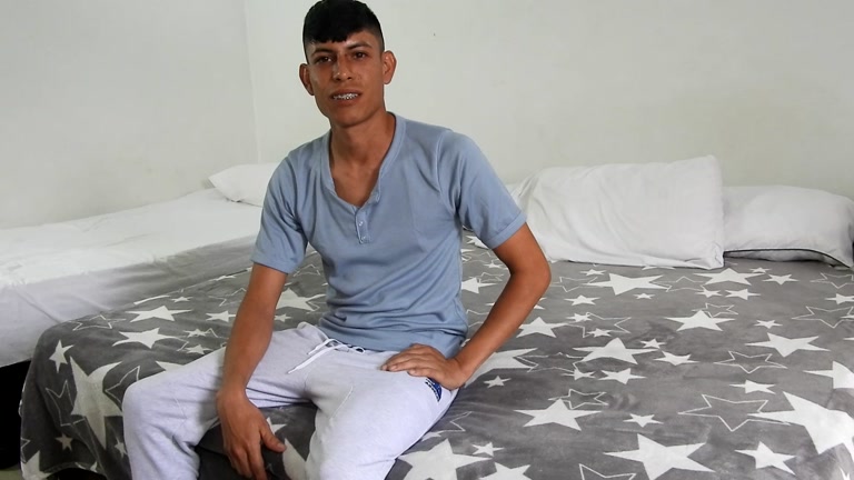 Skinny Latino Strokes His Short Fat Cock