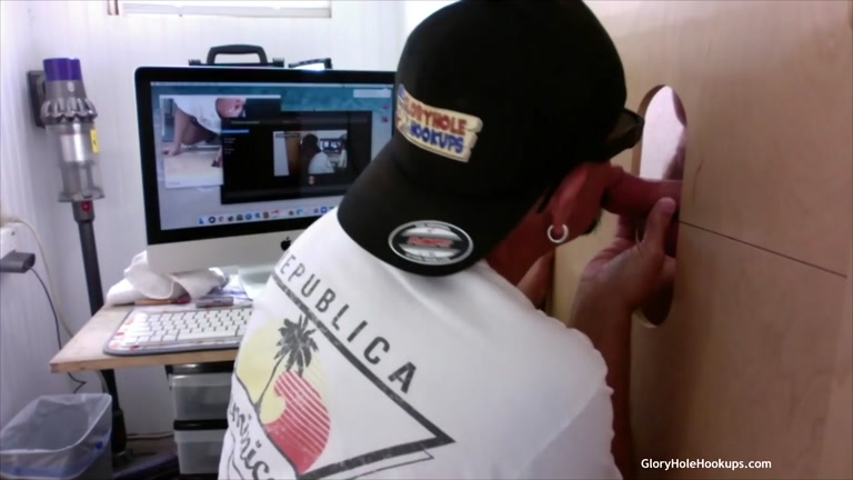 Glory Hole Blowjob Leaves Young Man Weak-Kneed