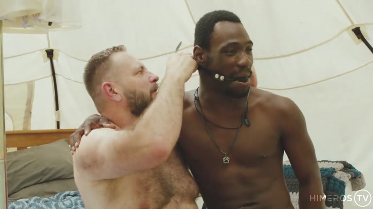 Black City Boy Gets His Hole Fucked by Dildos Then Daddy Jerks Him Off