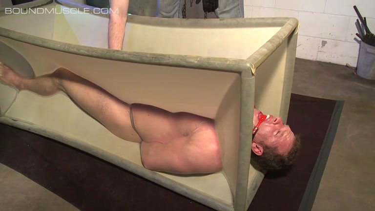 Sub in Latex Coffin Gets his Balls Jolted with Electricity
