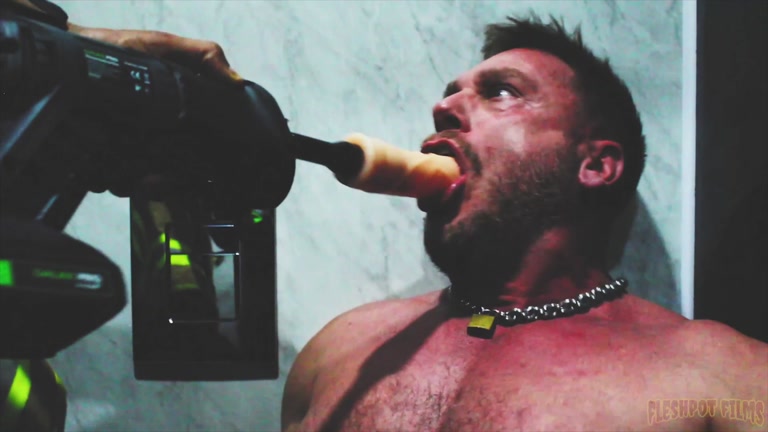 Maniac Corners Sex Club Janitor & Pumps His Guts with His Massive Cock & Dildo