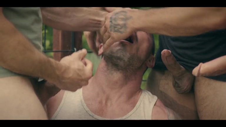 Hung Man Has Almost Escaped Until His Runs into Hung Trio