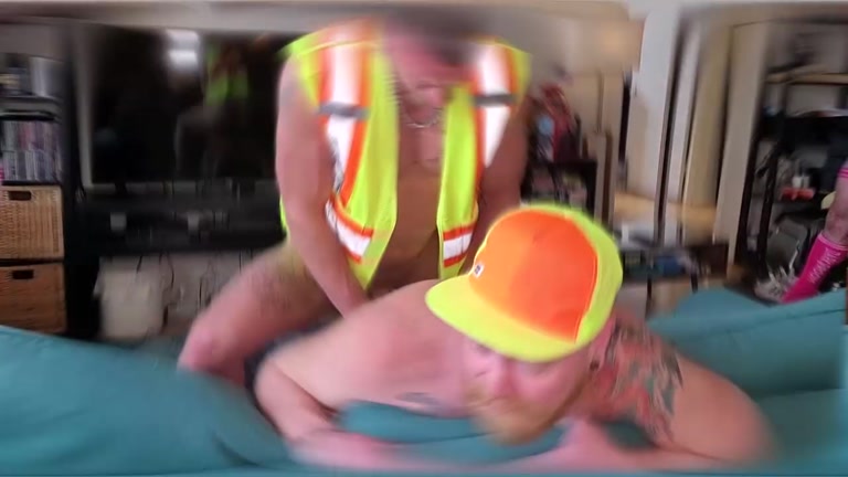 3 Construction Worker Daddies Fuck Ginger Apprentice's Hole