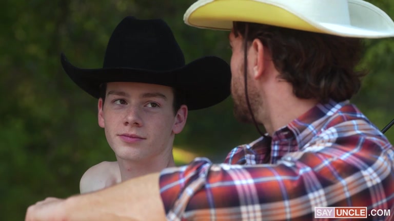 Handsome Cowboys Gets Fucked in his Tent by Hung Twink