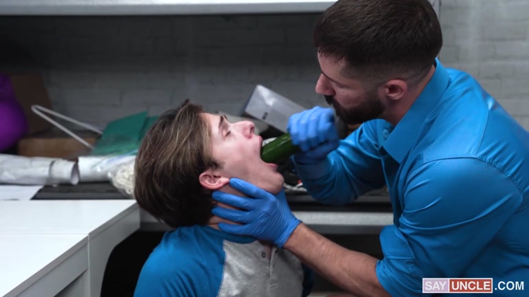 Cavity Search Reveals a Cucumber Up Shoplifter's Ass