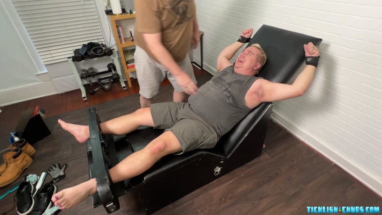 Tickler Drives Stocky Man Crazy with His Gentle Touches