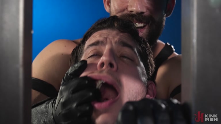Leather Dom Bounces His Ass on Handsome Sub's Face