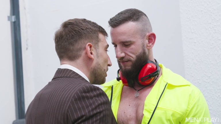 Sexy Baggage Handler Fucks French Flight Attendant Over Pile of Luggage